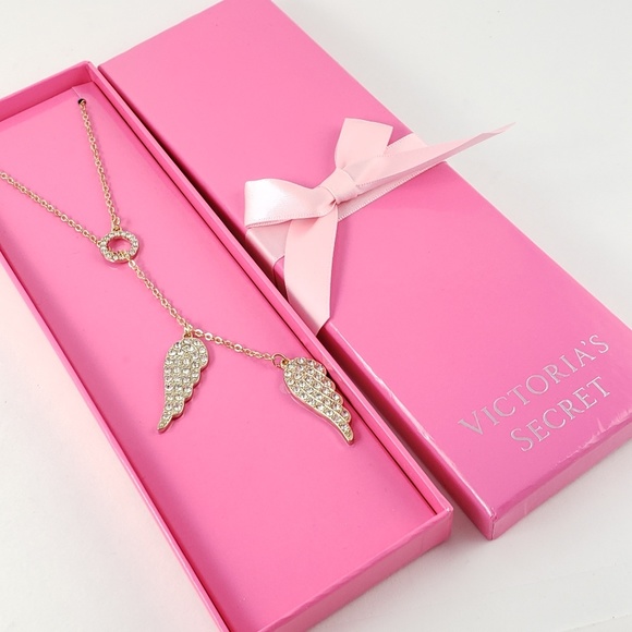 Victoria's Secret Jewelry - Victoria's Secret Necklace Wings Gold Tone